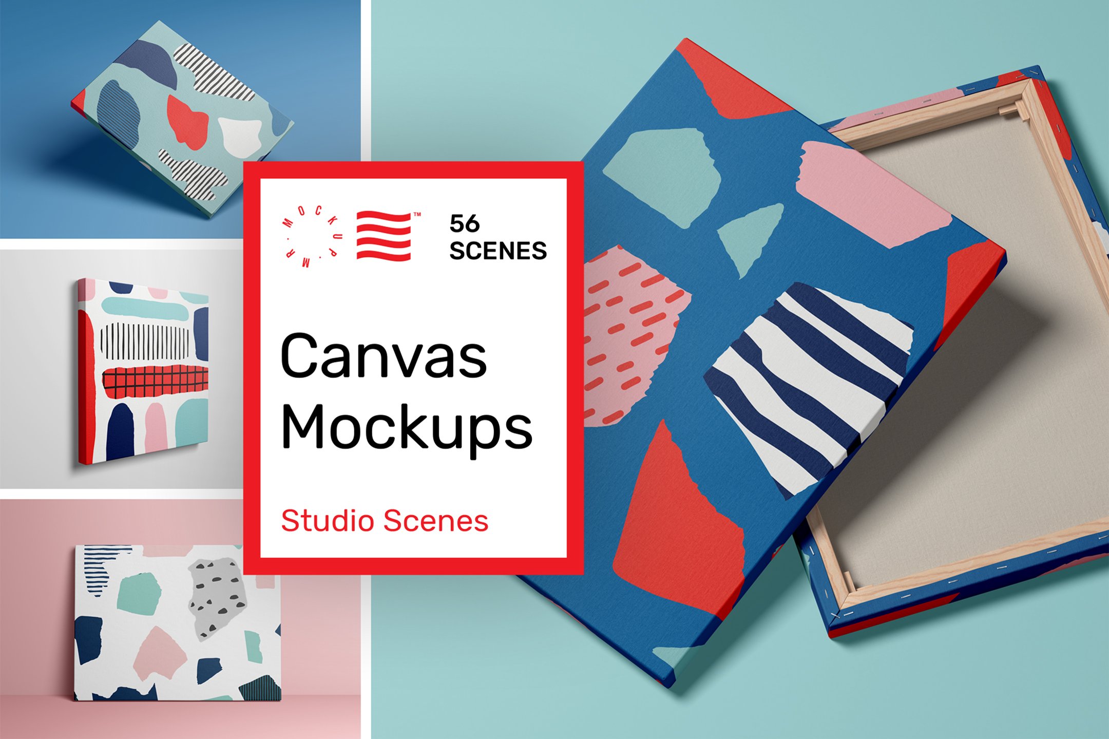 15. Canvas Mockups - Studio Scenes